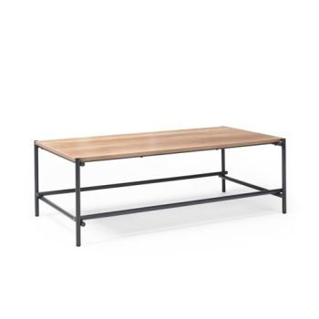 Turin rectangular coffee table with anthracite steel frame and Alaska top - TUR1200