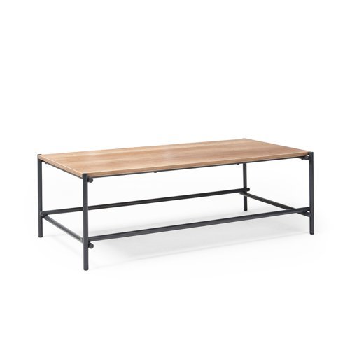 Turin rectangular coffee table with anthracite steel frame and Alaska top - TUR1200