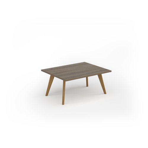 Unity coffee table 1000w x 800d with 4x solid oak legs top in Nebraska oak - UCR108-NO