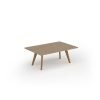 Unity coffee table 1200w x 800d with 4x solid oak legs top in Kendal oak - UCR128-KO