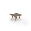 Unity coffee table 800w x 800d with 4x solid oak legs top in Nebraska oak - UCR88-NO
