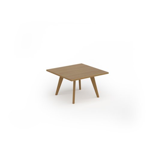 Unity coffee table 800w x 800d with 4x solid oak legs top in oak - UCR88-O