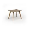 Unity dining table 1000w x 800d with 4x solid oak legs top in Kendal oak - UDR108-KO