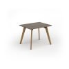 Unity dining table 1000w x 800d with 4x solid oak legs top in Nebraska oak - UDR108-NO