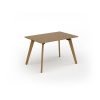 Unity dining table 1200w x 800d with 4x solid oak legs top in oak - UDR128-O