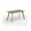 Unity dining table 1400w x 800d with 4x solid oak legs top in Kendal oak - UDR148-KO