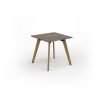 Unity dining table 800w x 800d with 4x solid oak legs top in Nebraska oak - UDR88-NO
