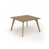 Unity worktable 1200w x 1200d with 4x solid oak legs top in oak - UDW1212-O