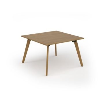 Unity worktable 1200w x 1200d with 4x solid oak legs top in oak - UDW1212-O