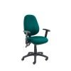 Vantage 100 2 lever PCB operators chair with adjustable arms - Forest Green - V102-00-FG