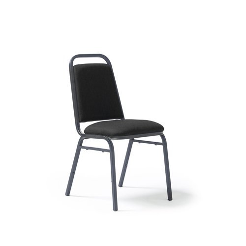 Yin classic back banqueting stacking chair - charcoal - YIN100K-C