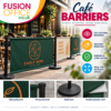 Printed Café Barriers - Fusion Office Ltd - Andover - Hampshire - UK