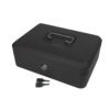 Metal Cash Box 250mm Black (10 Inch) Key Lock CBBK10 - Each