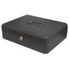 Metal Cash Box 300mm (12 Inch) Key Lock Black CBBK12 - Each