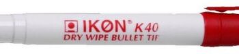 Drywipe Whiteboard Markers Red Bullet Tip - Pack 10