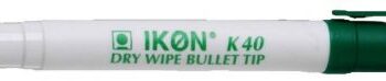 Drywipe Whiteboard Markers Green Bullet Tip - Pack 10
