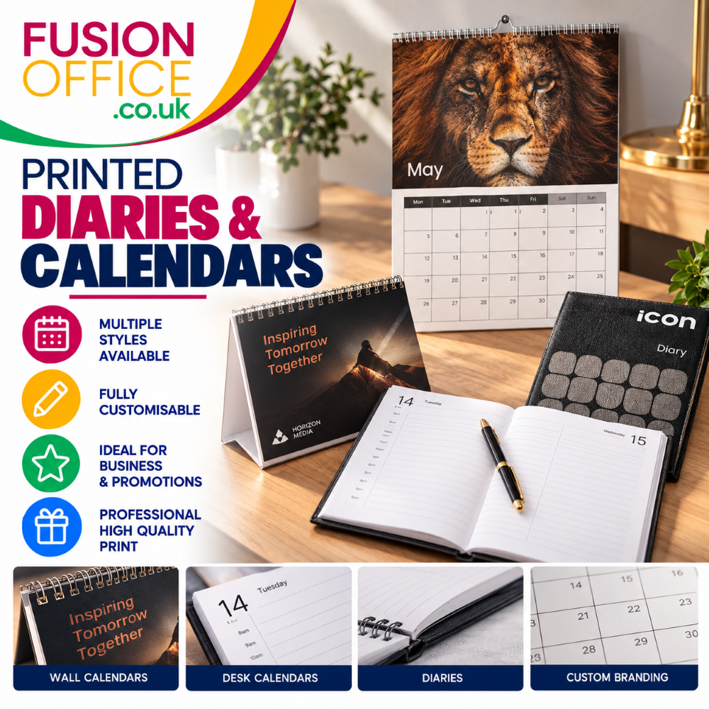Printed Diaries and Calendars from Fusion Office Ltd