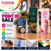 Printed Table Top Point of Sale - Fusion Office Ltd Andover